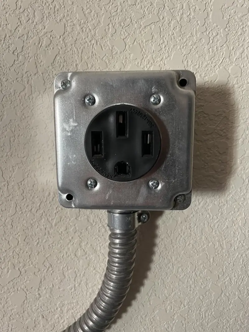 NEMA 14-50 outlet installed for Electrical Panel Upgrade in Granbury